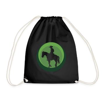 Cowboy Sheriff Rodeo - Turnbeutel - Schwarz - Vorne