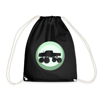 Conducteur de camion monstre tout-terrain - Sac de sport léger - noir - Devant