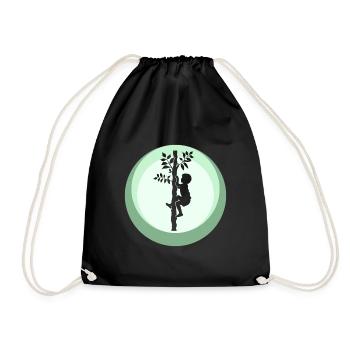 Climbing Equipment Ascent - Drawstring Bag - black - Front