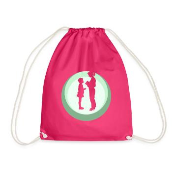 Primary School Teachers - Drawstring Bag - fuchsia - Front