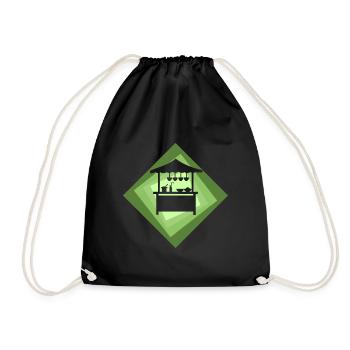 Snack Meal Food Truck - Drawstring Bag - black - Front