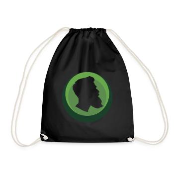 Moustache, Visage, Pilosité, Barbe - Sac de sport léger - noir - Devant