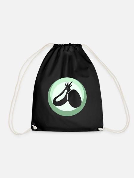 Vegan Animal Rights Speise - Turnbeutel - Schwarz