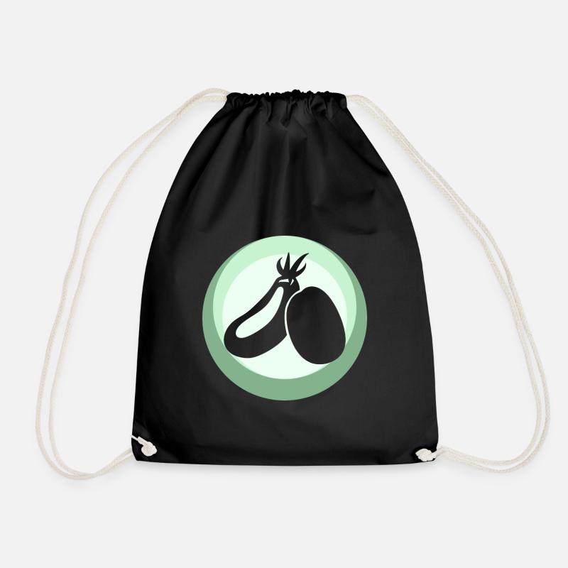 Vegan Animal Rights Speise - Turnbeutel - Schwarz
