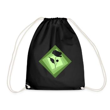 Fleuriste Arrosoir Flower Power - Sac de sport léger - noir - Devant