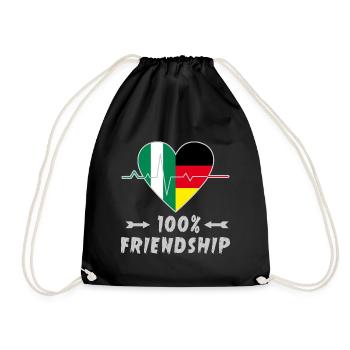 L'amitié entre le Nigeria et l'Allemagne est à - Sac de sport léger - noir - Devant