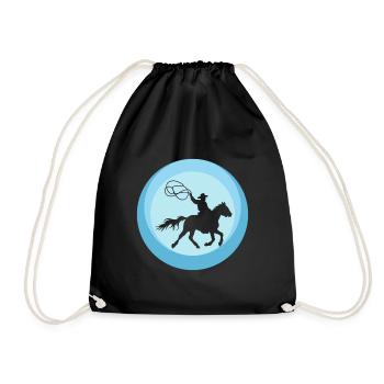 Selle de cow-boy - Sac de sport léger - noir - Devant