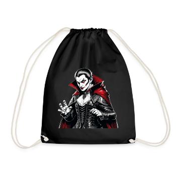 Gruseliges Halloween-partykostüm Vampir - Turnbeutel - Schwarz - Vorne