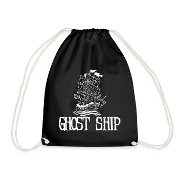 Ghost Ship - Drawstring Bag - black - Front