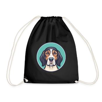 Bruno Jura Chien Chien Race Dessin animé Kawaii Clipart - Sac de sport léger - noir - Devant