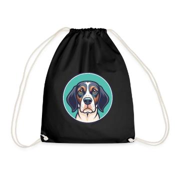 Burgos pointeur chien race dessin animé Kawaii Clipart - Sac de sport léger - noir - Devant