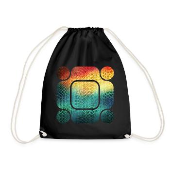 Abstract Symphony: Immerse yourself in the World of Forms - Drawstring Bag - black - Front