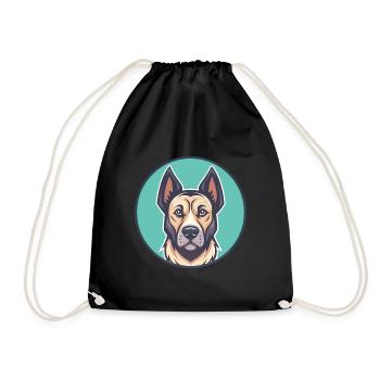 Cimarron Uruguayo Chien Race Dessin animé Kawaii Clipart - Sac de sport léger - noir - Devant