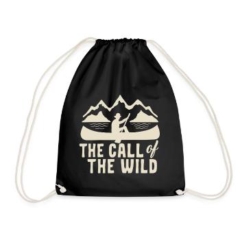 Canoeing Canoeing Water sports Sports - Drawstring Bag - black - Front