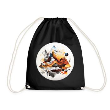 Turning the Tide - Drawstring Bag - black - Front