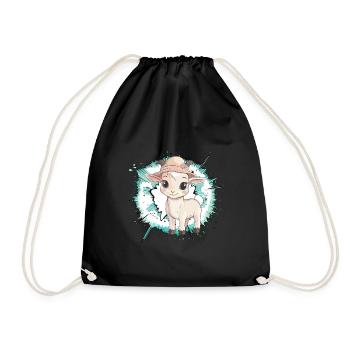 Chèvre Capricorne - Sac de sport léger - noir - Devant