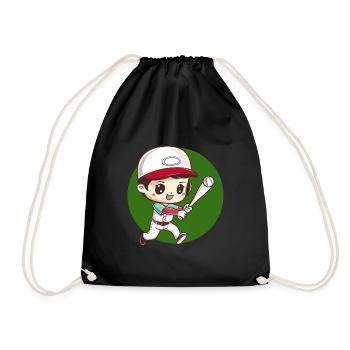 Baseball Joueur de baseball Gant de baseball - Sac de sport léger - noir - Devant