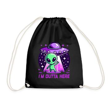 Extraterrestre, je suis hors d’ici Extraterrestres - Sac de sport léger - noir - Devant