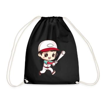 Baseball Joueurs de baseball Sports de balle - Sac de sport léger - noir - Devant