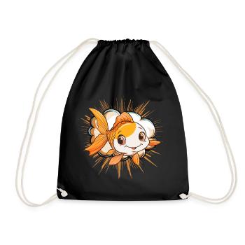 Pêche au poisson - Sac de sport léger - noir - Devant