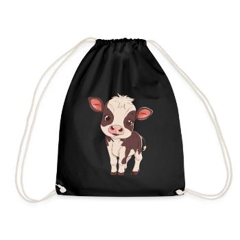 Lait de vache - Sac de sport léger - noir - Devant