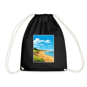 Norfolk Coast Aonb Affiche de voyage Souvenir Paint WP - Sac de sport léger - noir - Devant