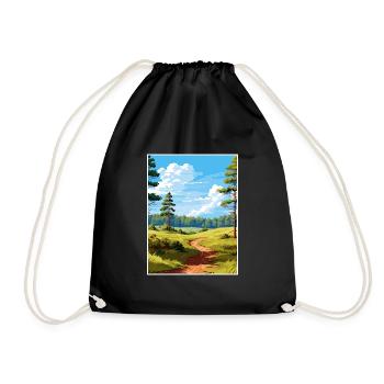 Cannock Chase Aonb Affiche de voyage Souvenir Peinture WP - Sac de sport léger - noir - Devant