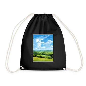 Cranborne Chase Aonb Affiche de voyage Souvenir WPA - Sac de sport léger - noir - Devant