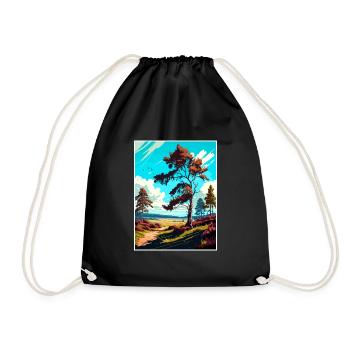 Cannock Chase Affiche de voyage Peinture Souvenir WPA - Sac de sport léger - noir - Devant
