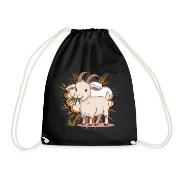 Chèvre Chèvre Chèvre Bouquetin - Sac de sport léger - noir - Devant