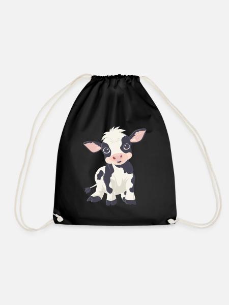 vache vaches meuh - Sac de sport léger - noir