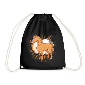 Horses Horse Enthusiast - Drawstring Bag - black - Front