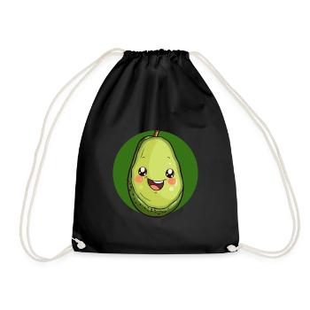 Avocado Bio - Turnbeutel - Schwarz - Vorne