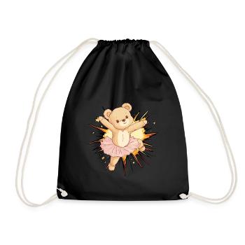 Ballerine Danseuse Pirouette - Sac de sport léger - noir - Devant