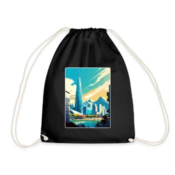 Séoul Corée du Sud Affiche de voyage Peinture Souvenir WPA - Sac de sport léger - noir - Devant