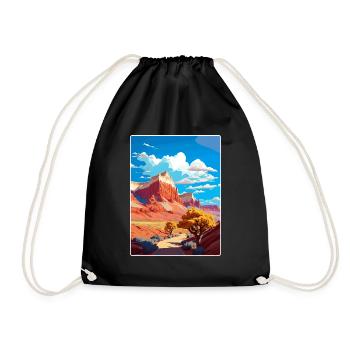 Capitol Reef Nationalpark Reiseposter Souvenir - Turnbeutel - Schwarz - Vorne