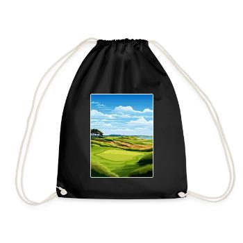 Bandon Dunes Golf Resort Reiseposter Souvenir - Turnbeutel - Schwarz - Vorne