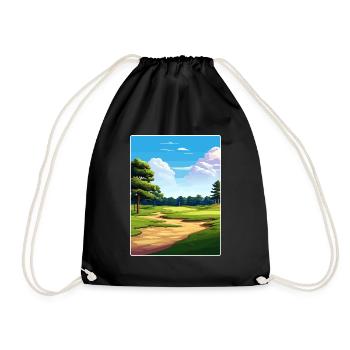 Pine Valley Golf Club Affiche de voyage Souvenir WPA - Sac de sport léger - noir - Devant