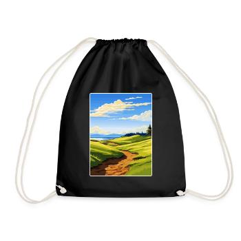 Affiche de voyage du club de golf de Chambers Bay Souvenir WPA - Sac de sport léger - noir - Devant