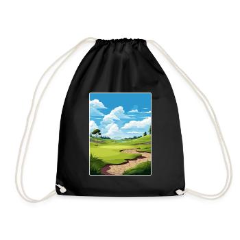 Winged Foot Golf Club Affiche de voyage Souvenir WPA - Sac de sport léger - noir - Devant