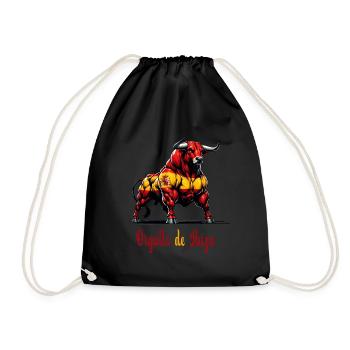 The pride Ibiza flag design - Drawstring Bag - black - Front
