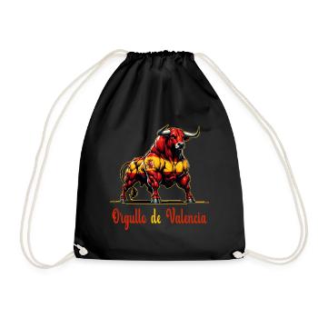 The pride Valencia flag design - Drawstring Bag - black - Front