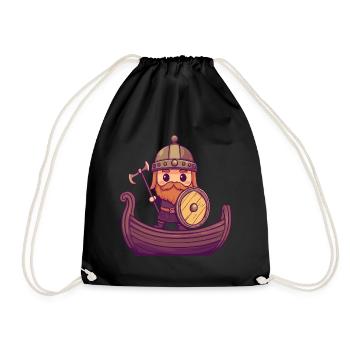 Viking Germanic tribes - Drawstring Bag - black - Front