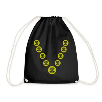 Chain - Drawstring Bag - black - Front