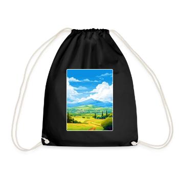 Mont Ida Grèce Affiche de voyage Peinture Souvenir WPA - Sac de sport léger - noir - Devant