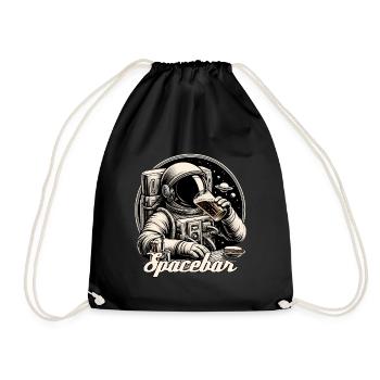 Astronaute Ours Spacebar Cadeau - Sac de sport léger - noir - Devant
