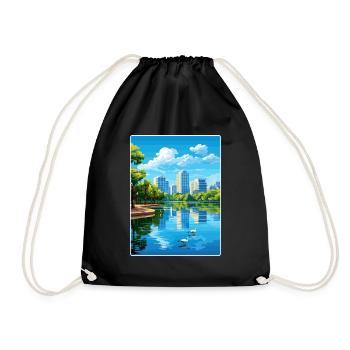 Orlando Beach Florida City Reiseposter Souvenir - Turnbeutel - Schwarz - Vorne