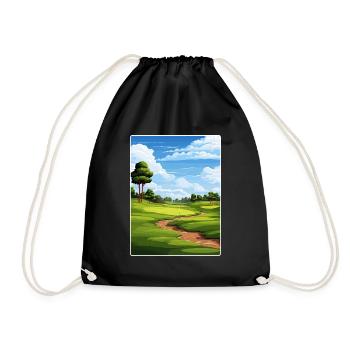 Tpc Boston Golf Club Affiche de voyage Souvenir WPA - Sac de sport léger - noir - Devant