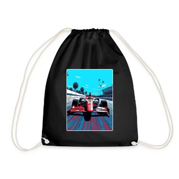 Mexico Circuit Motorsport Race Travel Poster WPA - Drawstring Bag - black - Front