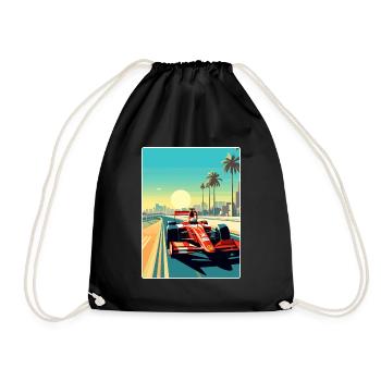 Abu Dhabi Circuit Motorsport Race Uae Travel Card - Turnbeutel - Schwarz - Vorne